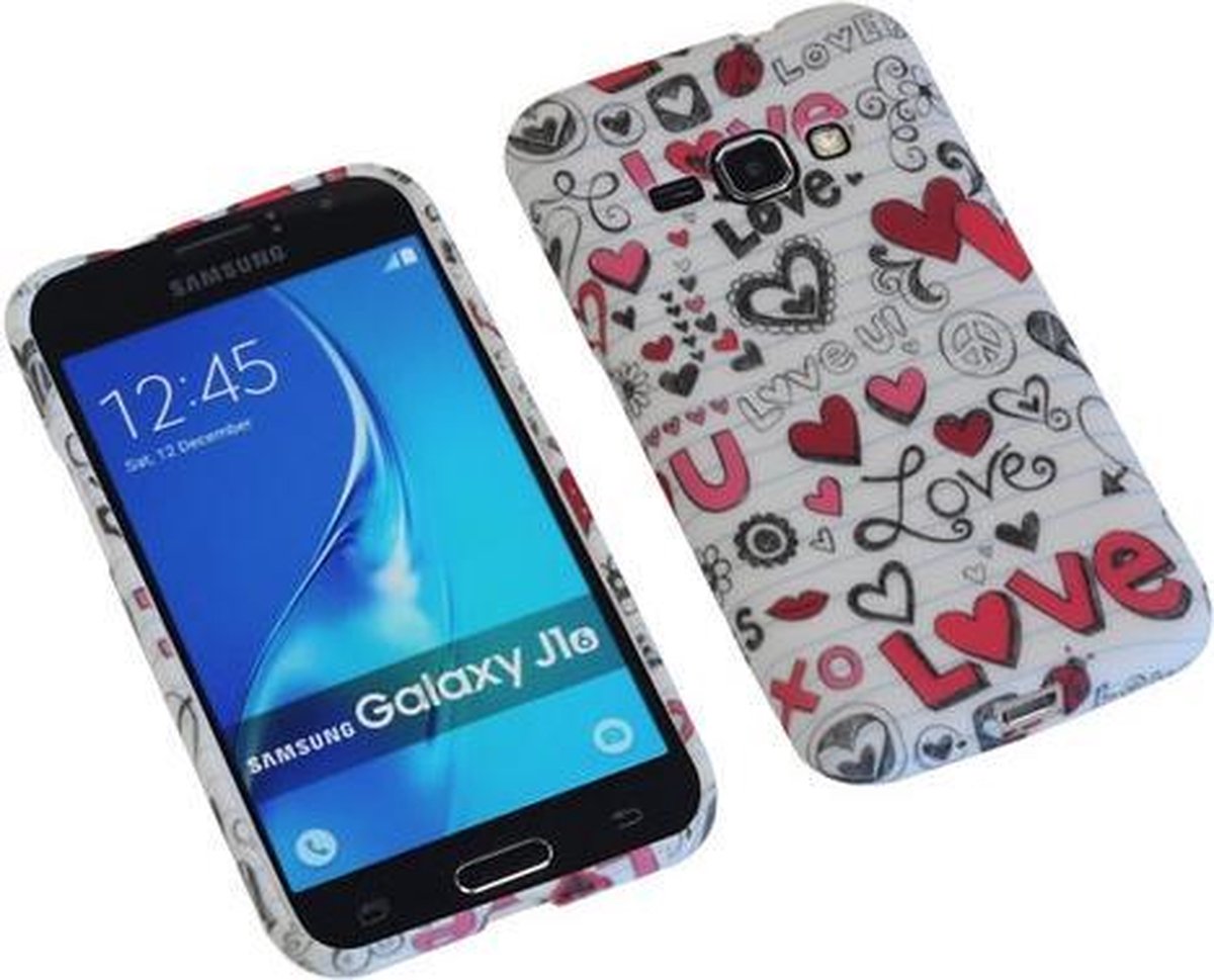 Love TPU back case cover hoesje voor Samsung Galaxy J1 2016