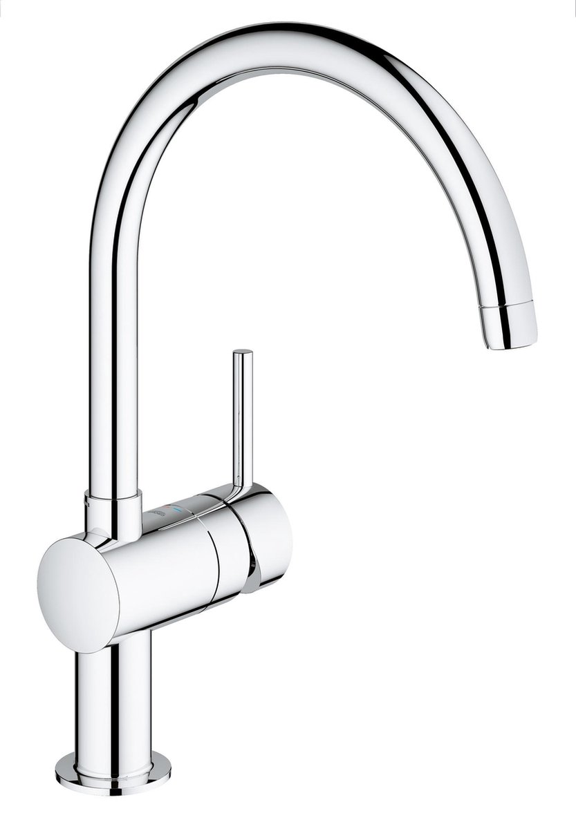 GROHE Minta Keukenkraan - draaibare hoge C-uitloop - 1 straalstand - chroom - 32917000