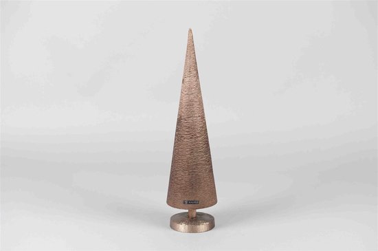 Rasteli Kerstboom-Kegel Aluminium Koper Look D 10 cm H 47 cm