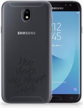 Geschikt voor Samsung Galaxy J7 2017 | J7 Pro TPU siliconen Hoesje Design Heart Smile