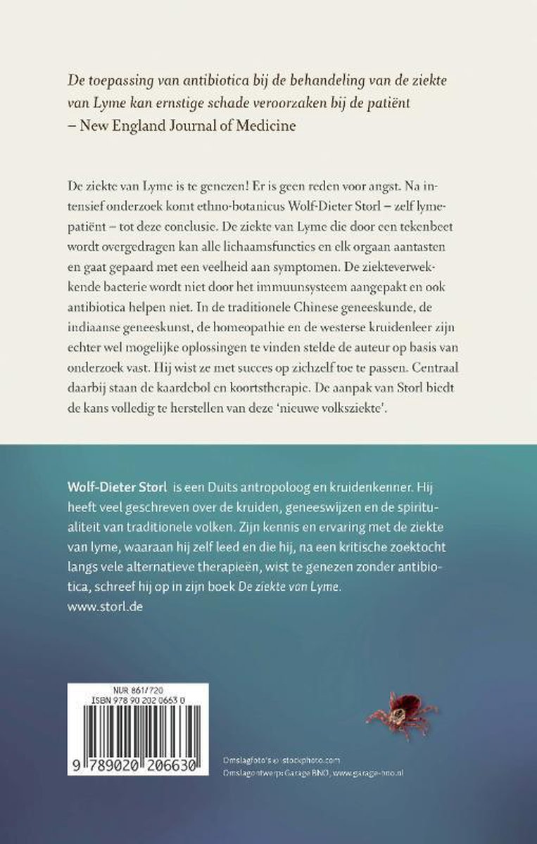 De ziekte van Lyme - back cover