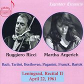 Leningrad, Recital II, 1961 - Legendary Treasures