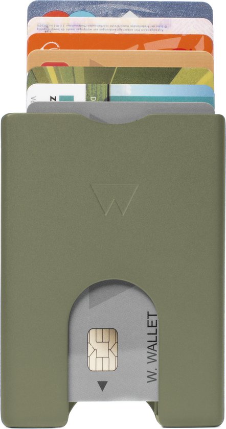 Walter Wallet Unisex Creditcardhouder - RFID - olive green