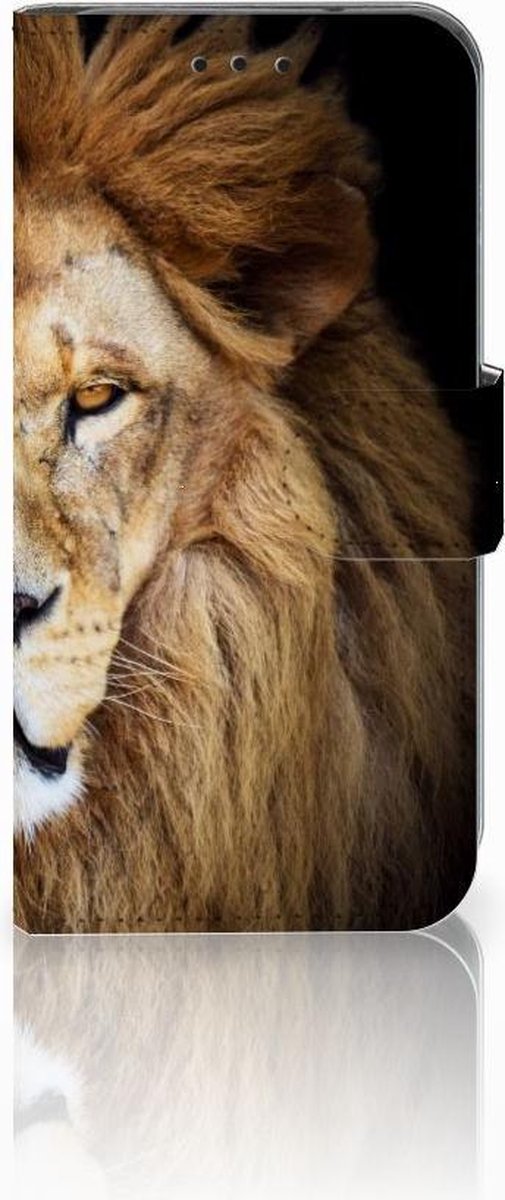 Samsung Galaxy S10e Telefoonhoesje met Pasjes Leeuw