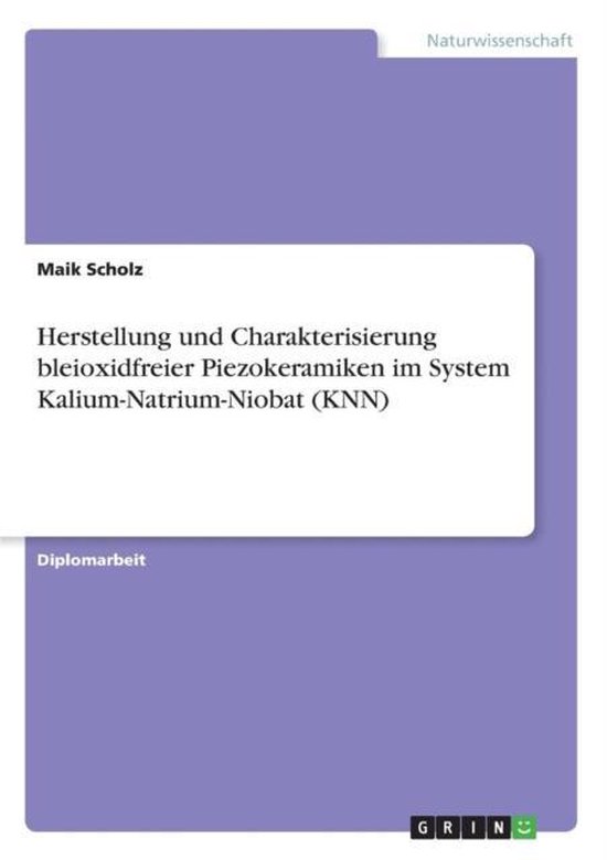 Herstellung und Charakterisierung bleioxidfreier Piezokerami ... - cover