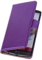 PU Leder Lila LG Optimus L7 2 Book/Wallet Case/Cover