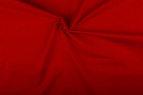 Katoen stof - Rood -10 meter | bol.com