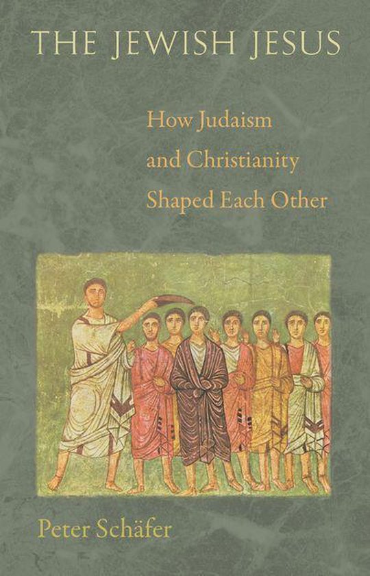 Boek 'The Jewish Jesus' met op de omslag een oude afbeelding van Jezus die een groep mensen zegent.