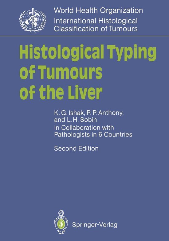 Medicine (R0) - Histological Typing of Tumours of the Liver - cover