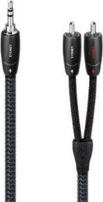 Cavo Audio Audioquest Tower 2m - Jack 3.5mm A 2 RCA Per Collegare Smartphone/Tablet A Impianto Hi-Fi - 3