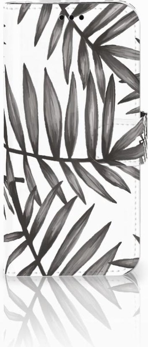 Samsung Galaxy J5 2017 Hoesje Leaves Grey