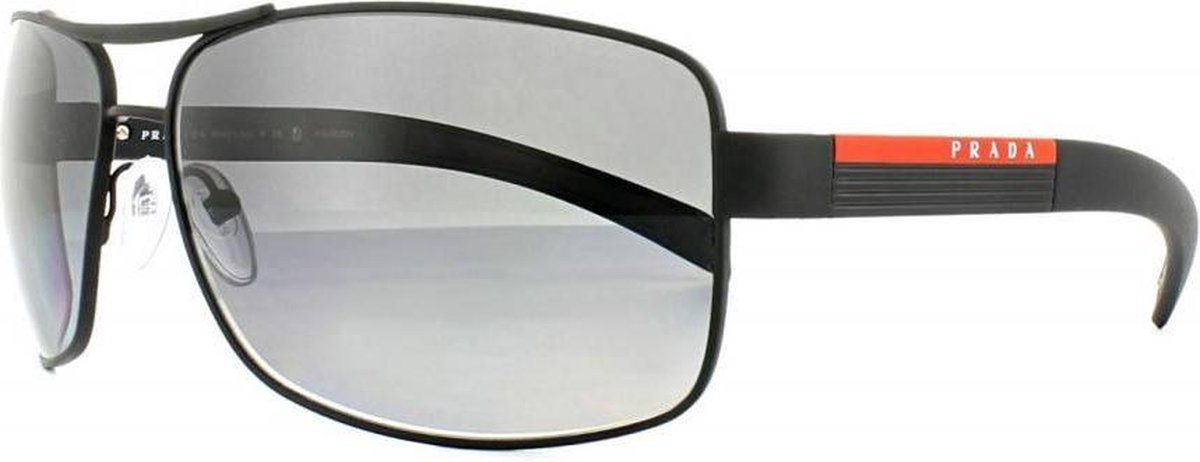 Prada Sport heren zonnebril mat zwart PS 54IS DG05W1 | bol.com