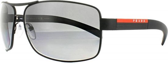 Herdenkings duizend groot Prada Sport heren zonnebril mat zwart PS 54IS DG05W1 | bol.com