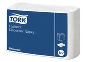 Tork - Navulverpakking dispenserservet - 1-laags fastfold - 300 stuks - Wit