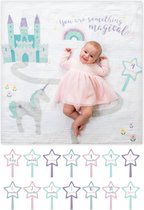 Lulujo Baby's First Year - swaddle & cards - Something Magical