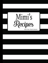 Mimi's Recipes Black Stripe Blank Cookbook
