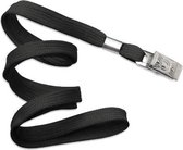 Keycord zwart met clip 10 stuks