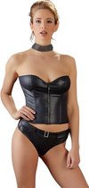 Cottelli Collection –  Slip Slip Versierd met Strass Stenen voor Spanning en Comfort – Maat XL – Zwart