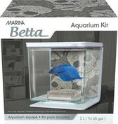 Marina 'Skull' Betta Aquarium Kit - 15x15x15 cm - 2 L