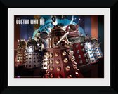 Framed collector print met kader 30 x 40 cm Doctor Who Daleks