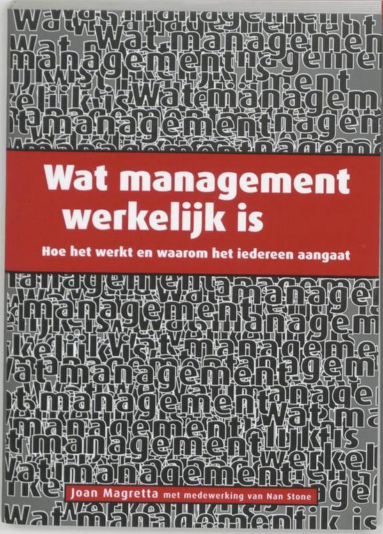 Wat Manegement Werkelijk Is - cover