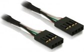 DeLOCK Cable pinheader F/F 4-Pin Zwart