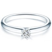 Tresor Solitaire ring - Sterling zilver - zilver - 50