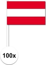 100x drapeaux flottants autrichiens 12 x 24 cm