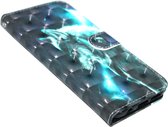 Wolf hoesje kunstleer Geschikt voor Samsung Galaxy S8 Plus