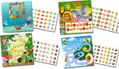 Beloningssysteem met stickers Gezellige Diertjes - Complete Set - Plaskaart - Beloningskaart