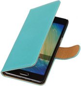 Turquoise pu leder booktype wallet cover cover voor de LG G3 s G3 Mini