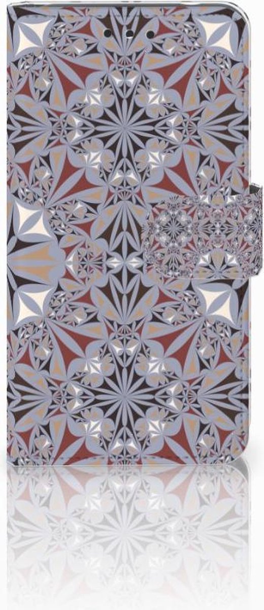 Boekhoesje voor Nokia 2 Bookcase Flower Tiles