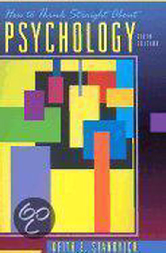 How to Think Straight About Psychology - cover