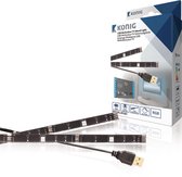 TV Mood Light USB LED strip - 60 lummen  - 2x 500 mm (totaal 1000 mm) - RGB kleur - Afstandsbediening