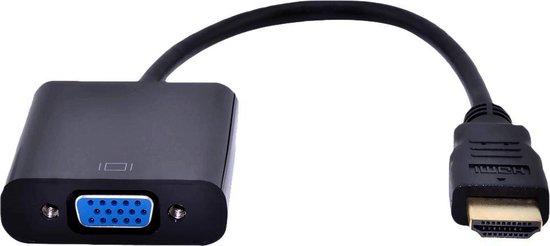 HDMI kabels - HDMI naar VGA adapter - HDMI male to VGA female - Full HD 1080P - Merkloos