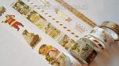 Washi Tape Vintage Kerst - 5 rollen - Masking tape Christmas