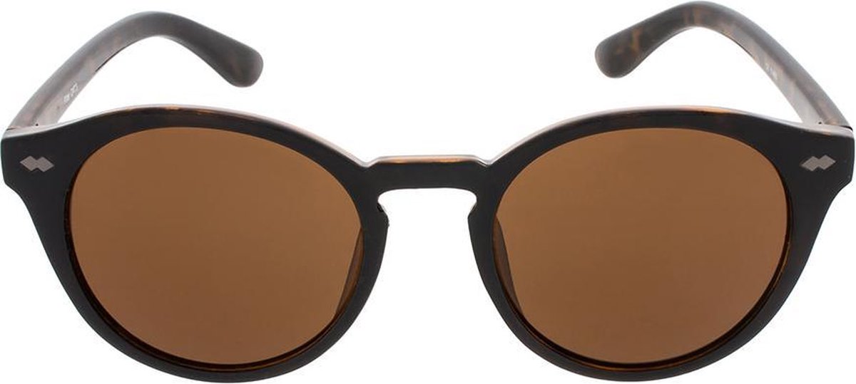 Icon Eyewear Zonnebril JAQUIM - Zwart met tortoise montuur - Bruine glazen