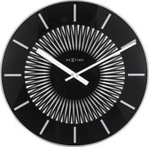 NeXtime Radial - Wandklok / Slingerklok - Glas - Rond -  Ø 35 cm -  Zwart