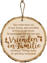 Vrienden en Familie Kerst Boomschijf Hanger