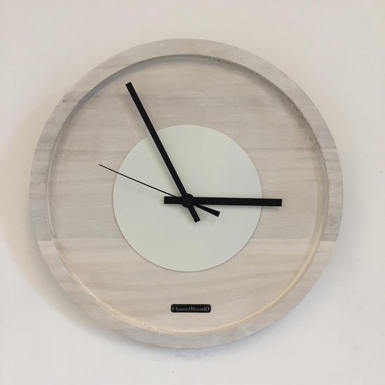 Horloge Murale Quinten White Sur White Design Néerlandais Moderne