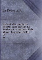 Recueil des pieces de theatre Tom 8