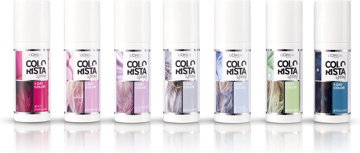 kanaal vezel doel L'Oréal Paris Colorista Spray Haarverf - Grey - 1 Dag Haarkleuring | bol.com