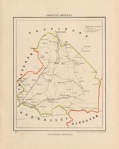 Historische kaart, plattegrond van de provincie  Provincie Drenthe in Drenthe uit 1866 door Kuyper van Kaartcadeau.com