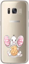 Samsung Galaxy S8 Plus transparant siliconen muizen hoesje - Muisje