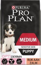 Pro Plan Medium Puppy Sensitive Skin - Opti Derma Zalm - 3kg