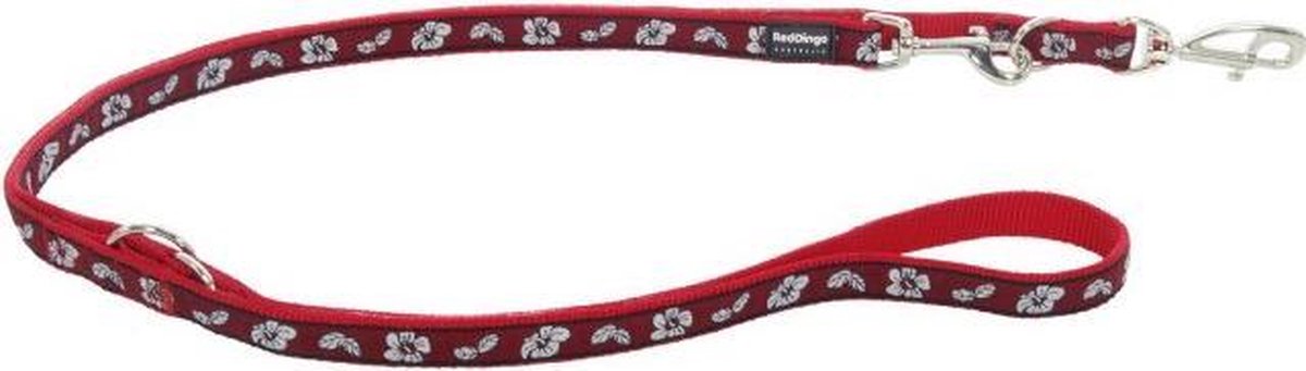 Red Dingo verstelbare hondenriem maat L - 180 cm lang, 25 mm breed