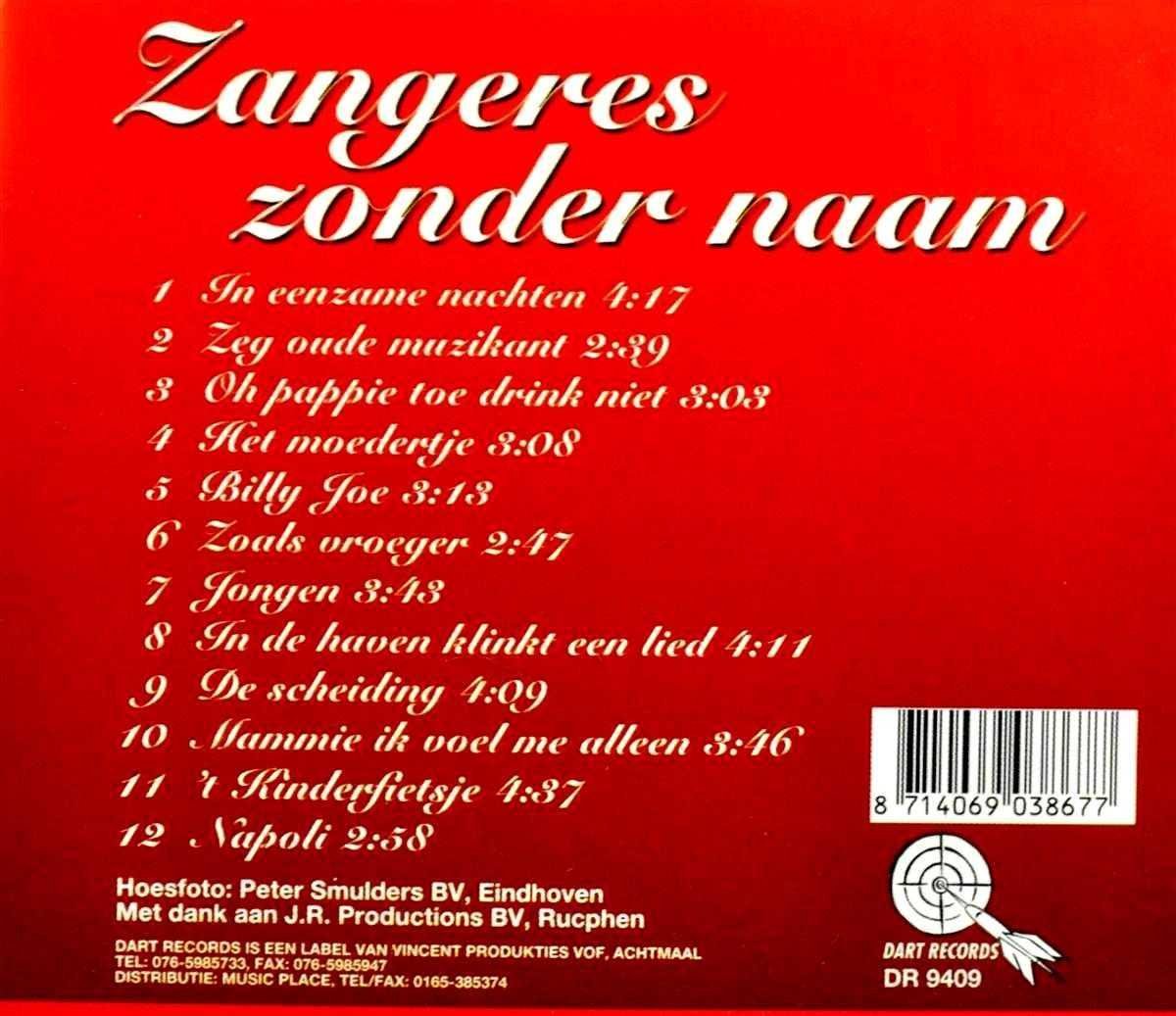 Zangeres Zonder Naam, Zangeres Zonder Naam CD (album) Muziek bol Zangeres Zonder Naam, Zangeres Zonder Naam CD (album) Muziek bol