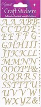 Oaktree - Stickers Alfabet goud cursief letter (per vel)