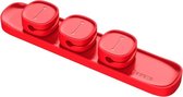 Let op type!! Baseus USB Kabel Clip Desk Tidy organisator draad leiden houder met zelfklevend gesteund (rood)