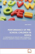 Performance of Pre-School Children in Kenya